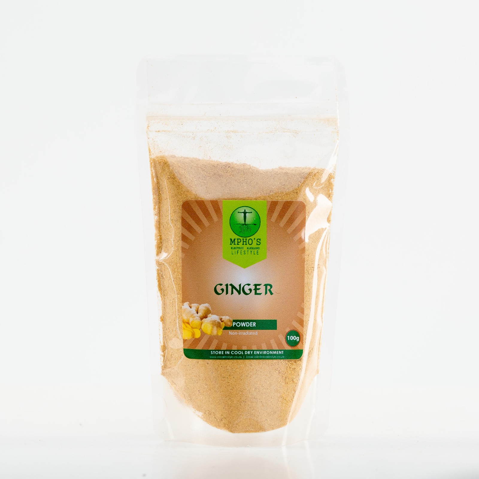 Ginger Powder Mpho's Electric Alkaline Lifestyle