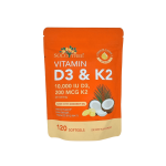 Vitamin D3 + K2 Complex (120 Softgels) (Main Product Image) - MEA Lifestyle